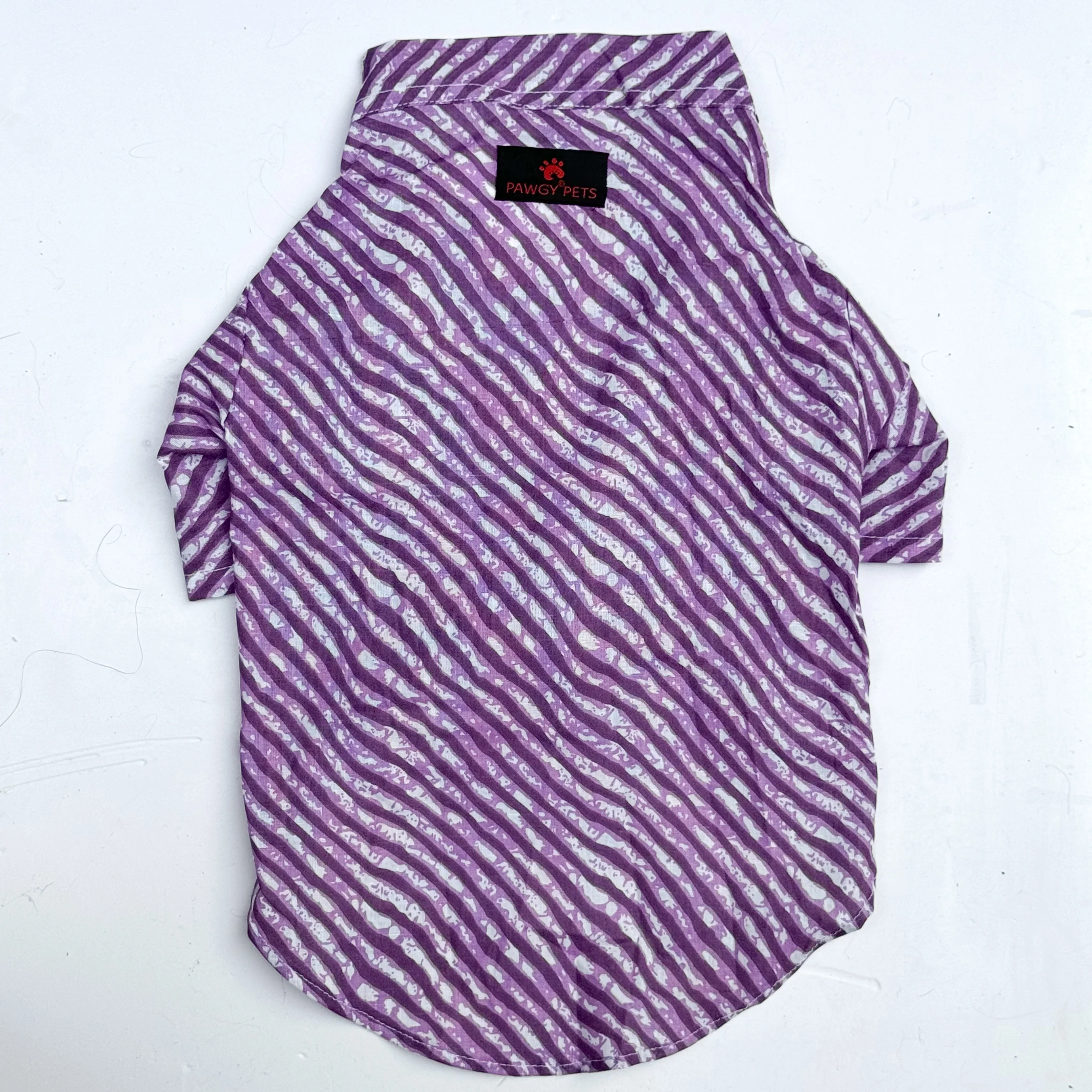 Pawgy Pets Lehriya kurta purple for Cats - Image 3