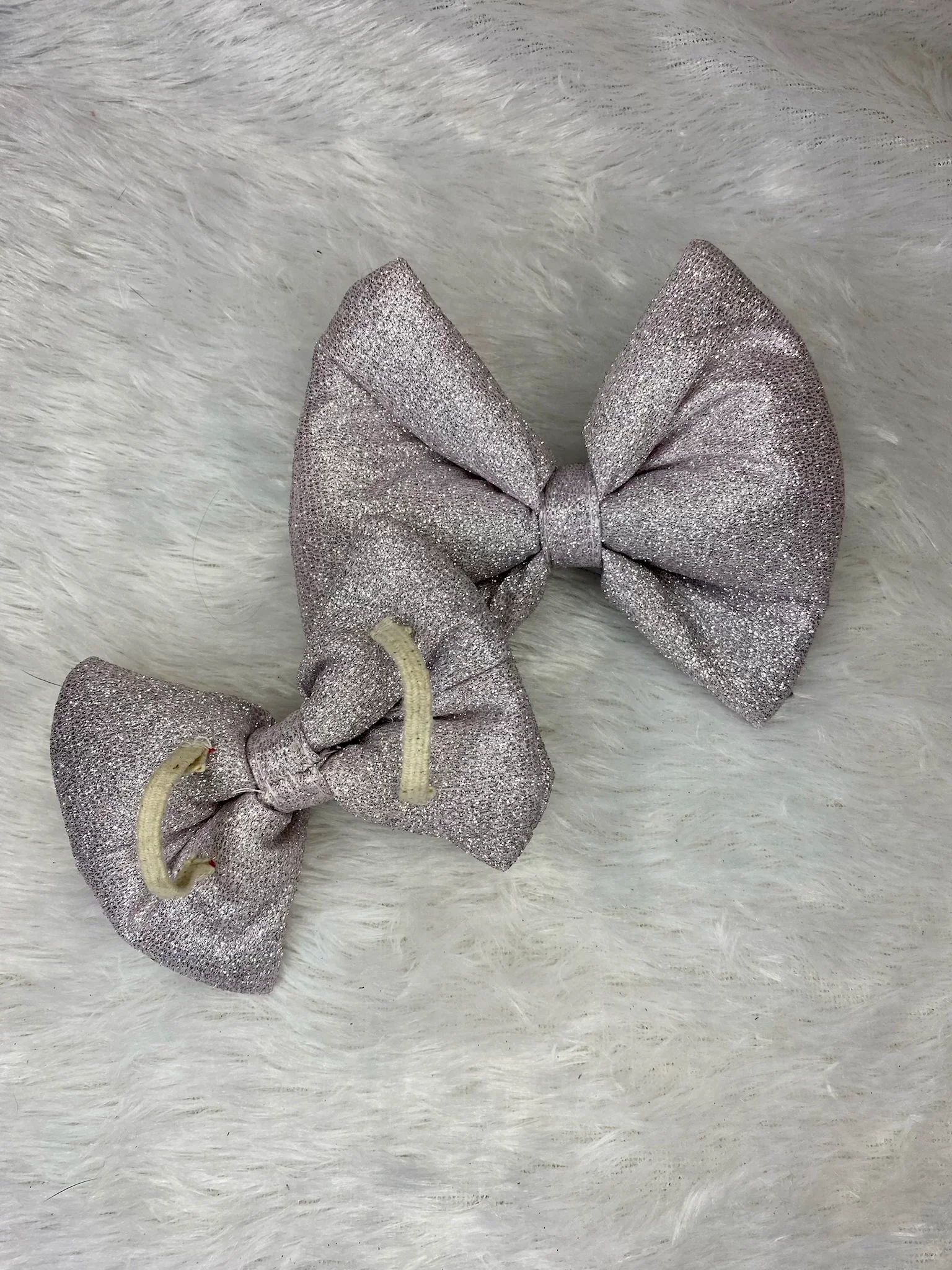 Pawgy Pets Party wear Bowtie: Silver for Dogs & Cats - Image 5