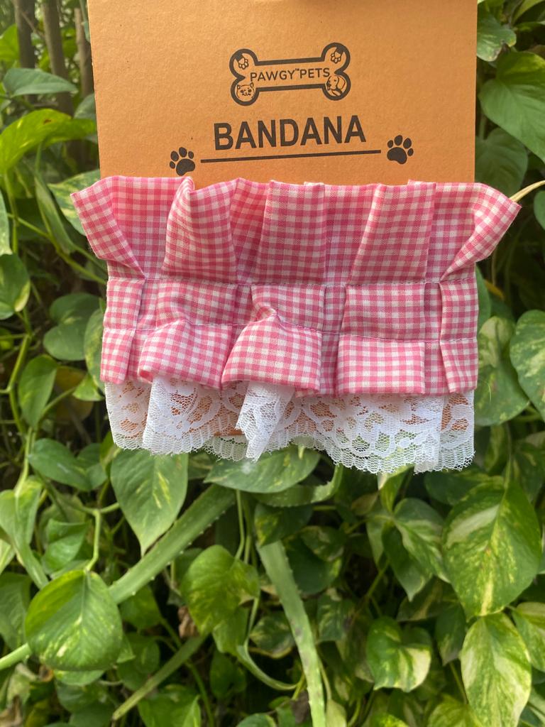 Pawgy Pets Frilly Bandana: Pink for Dogs & Cats - Image 3