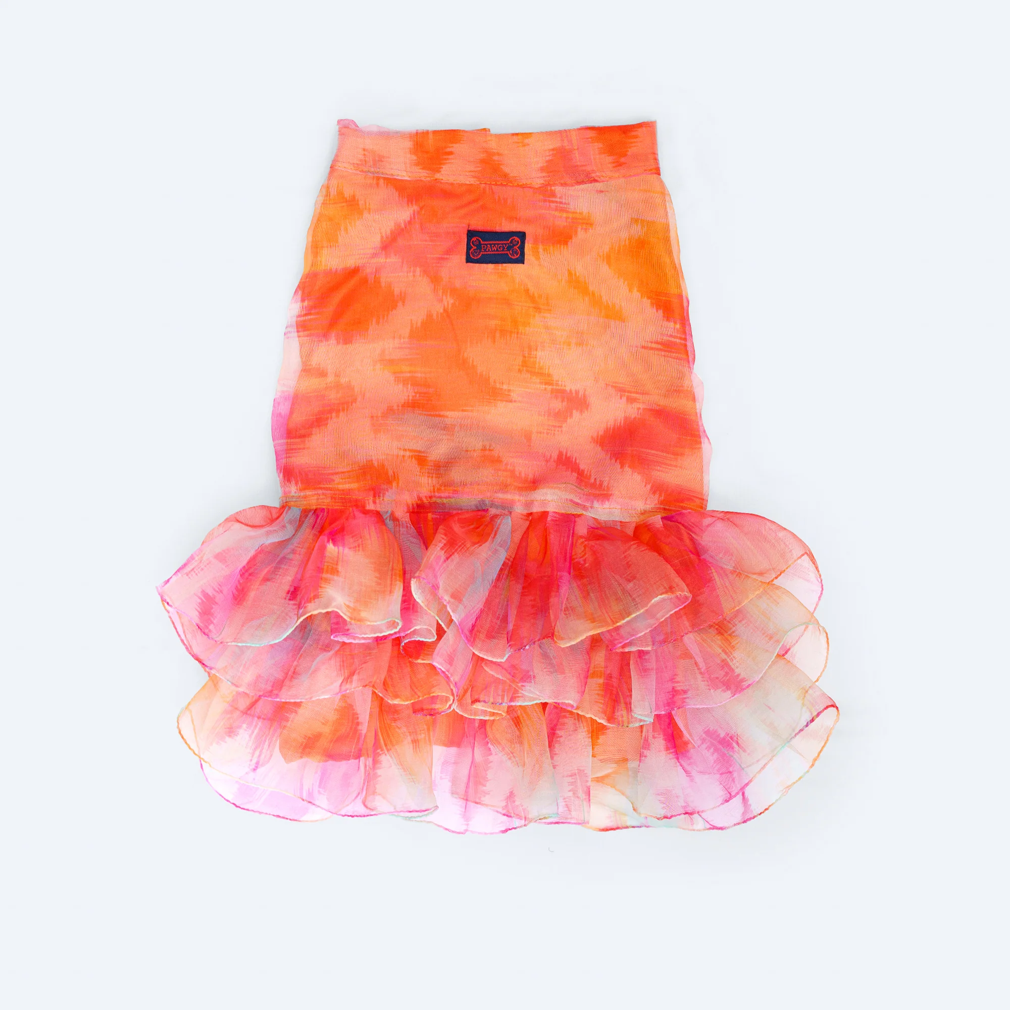 Pawgy Pets Frilly Dress Orange for Dogs - Image 3