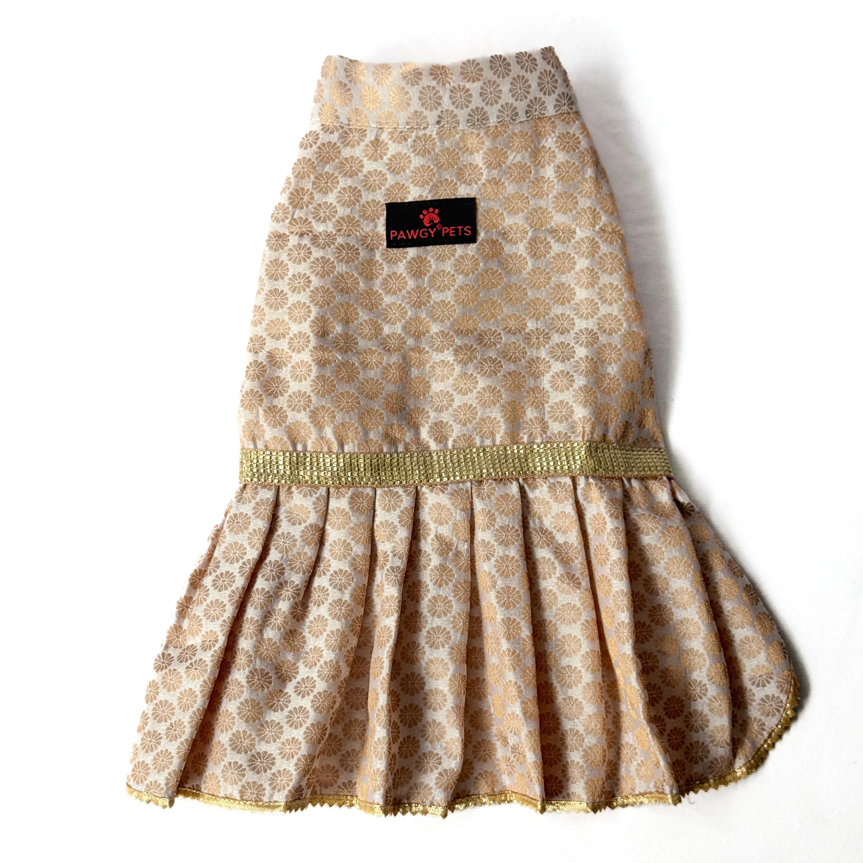 Pawgy Pets Occasion wear Dress White for Dogs - Image 3