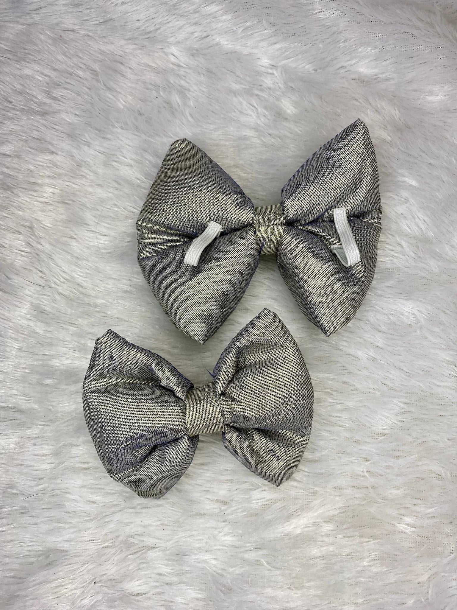 Pawgy Pets Party wear Bowtie: Light golden for Dogs & Cats - Image 5