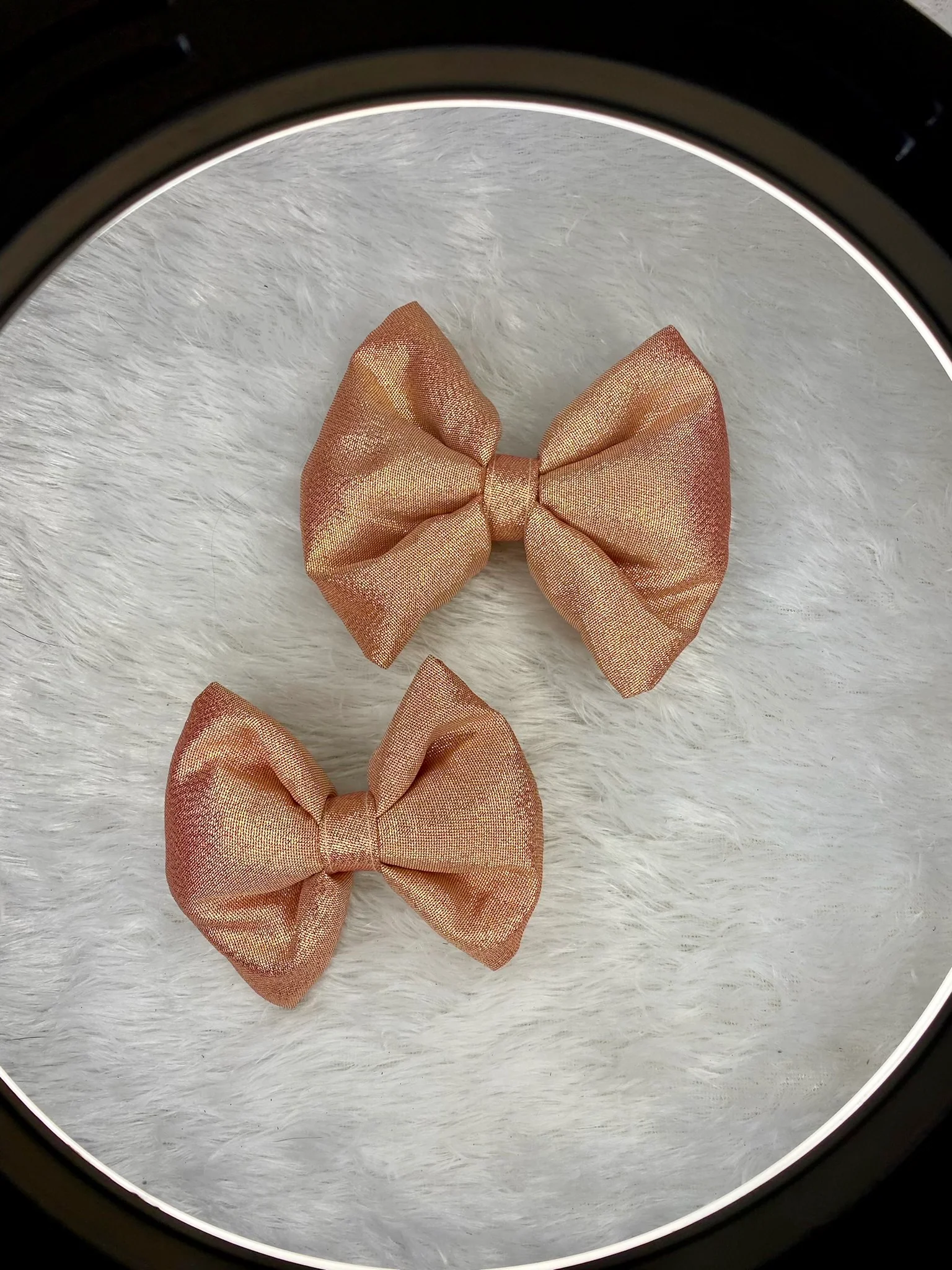 Pawgy Pets Party wear Bowtie: Rose gold for Dogs & Cats - Image 3