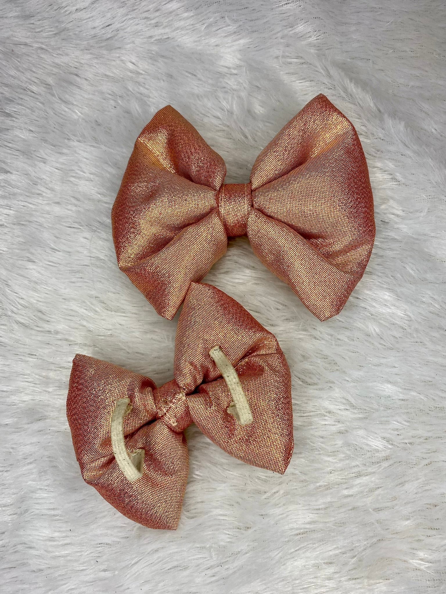 Pawgy Pets Party wear Bowtie: Rose gold for Dogs & Cats - Image 5