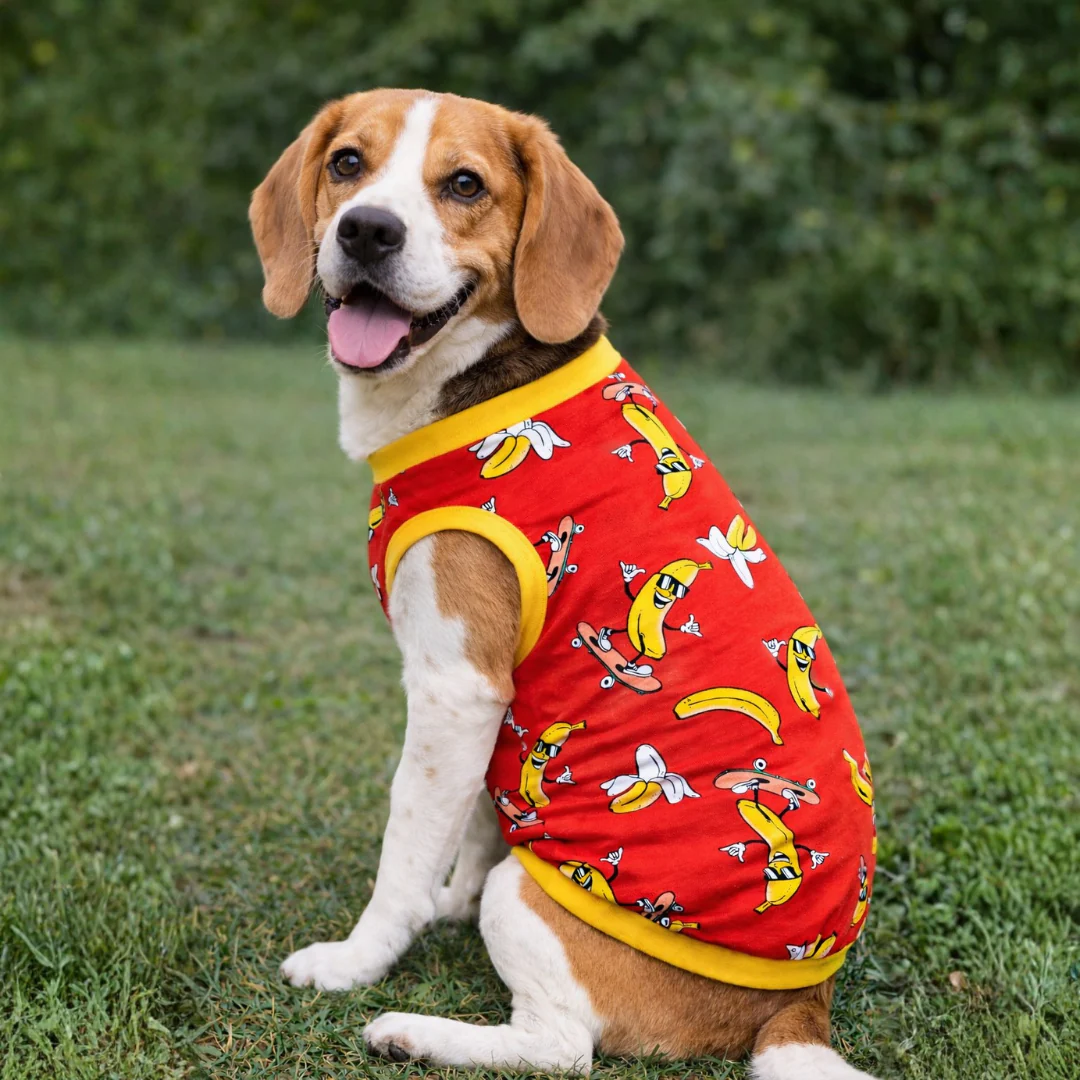 Pawgy Pets Banana T-shirt Red for Dogs - Image 6