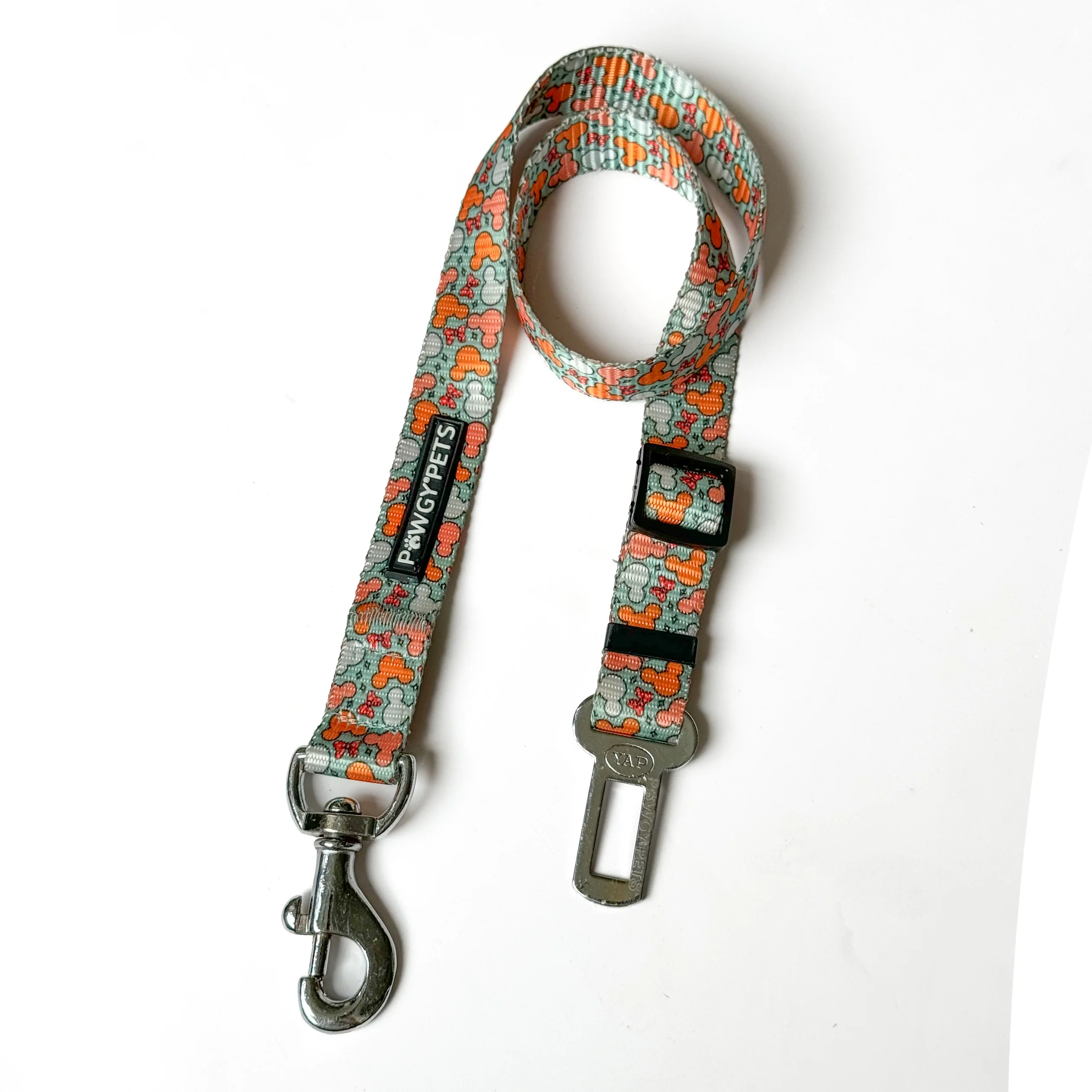 Pawgy Pets Car Leash Mickey Pastel Green for Dogs and Cats - Image 5