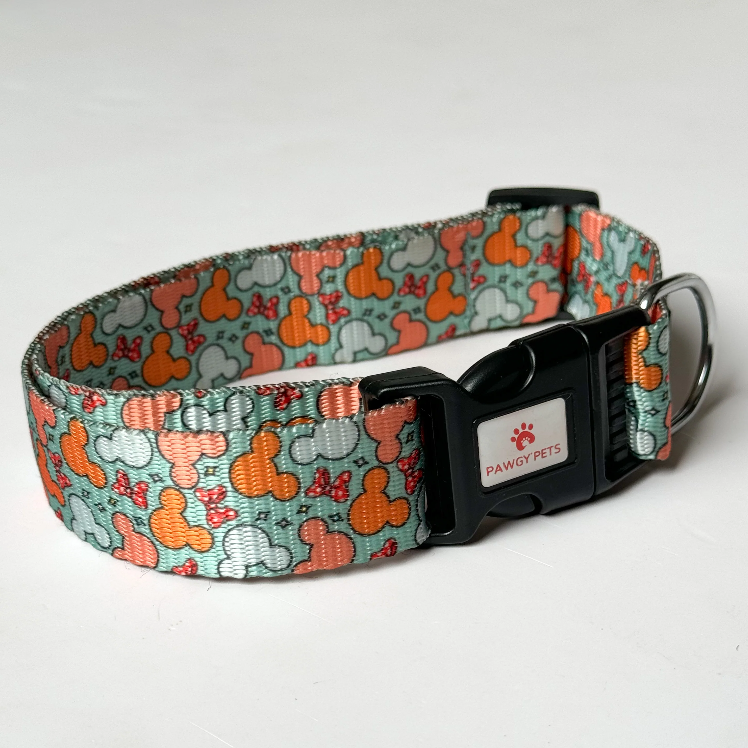 Pawgy Pets Collar Mickey Pastel Green for dogs and cats - Image 3