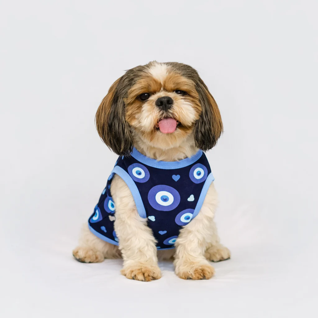 Pawgy Pets Evil Eye T-shirt Navy Blue for Dogs - Image 3