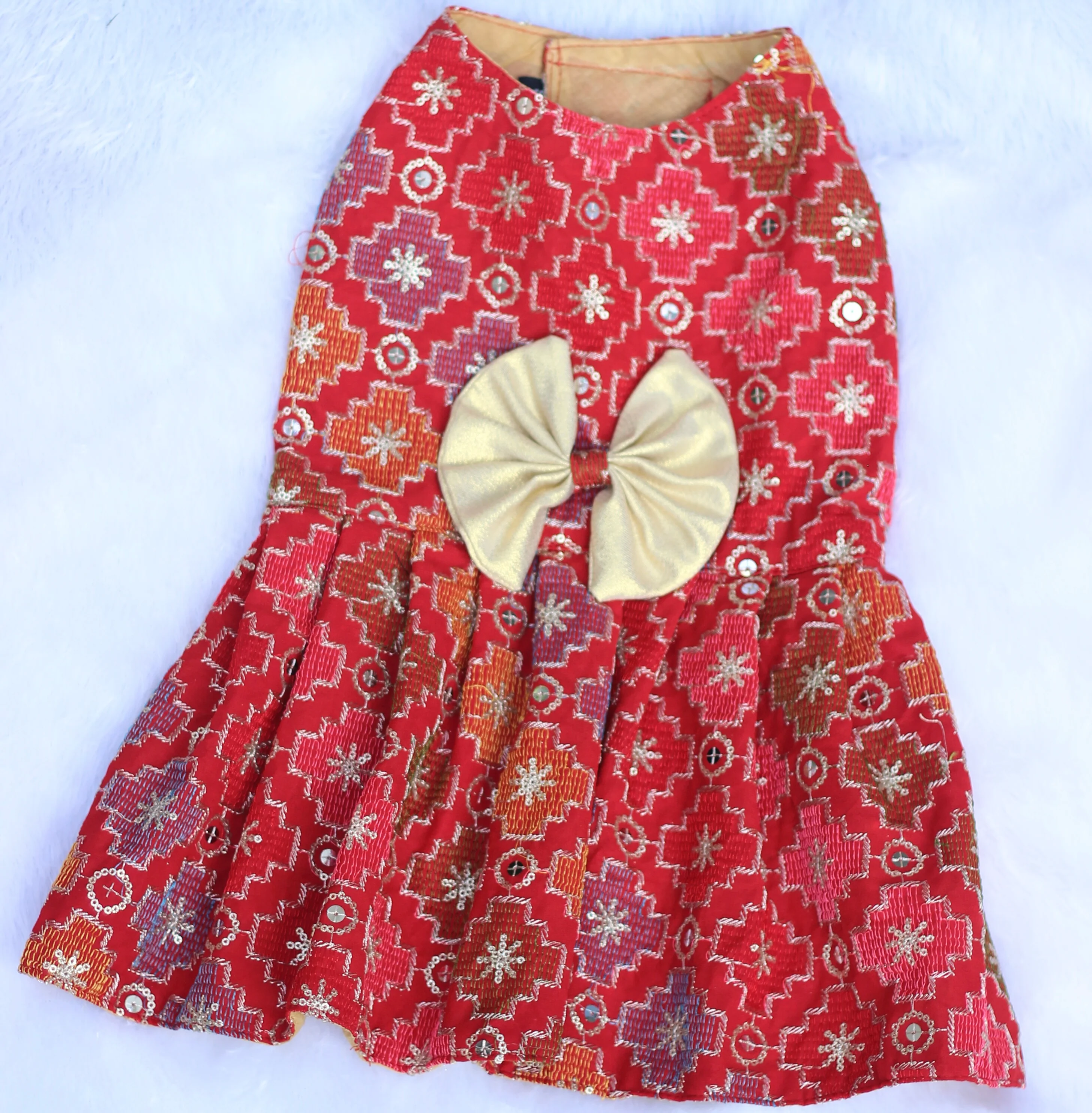 Pawgy Pets Festive Dress Patola for Dogs - Image 4