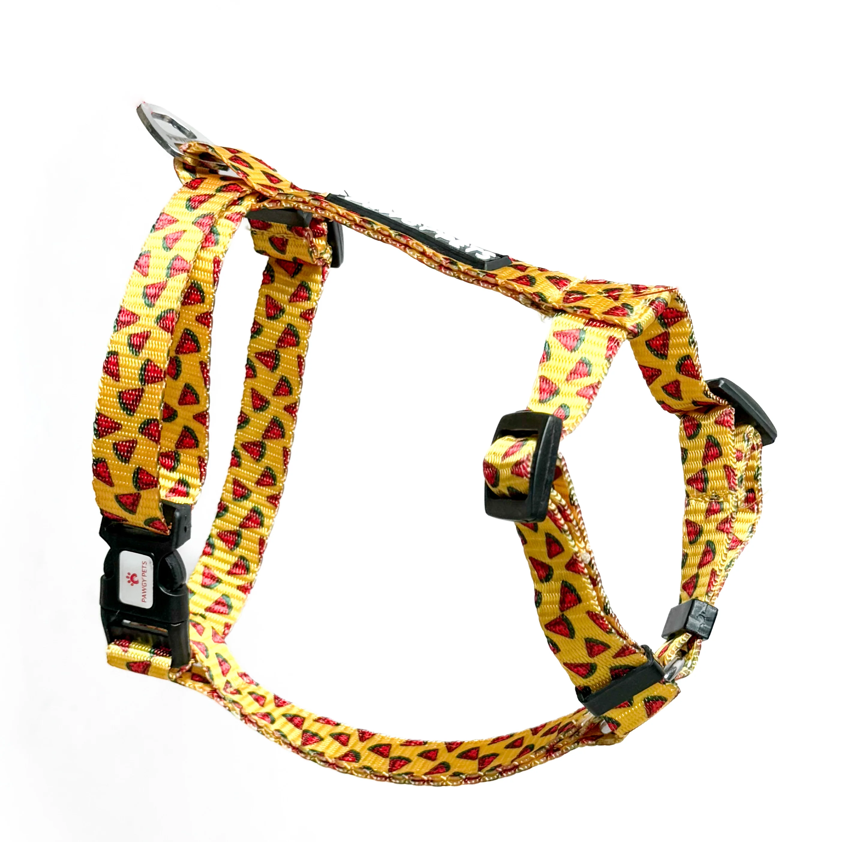 Pawgy Pets H-Harness Watermelon Yellow for Dogs and Cats - Image 5