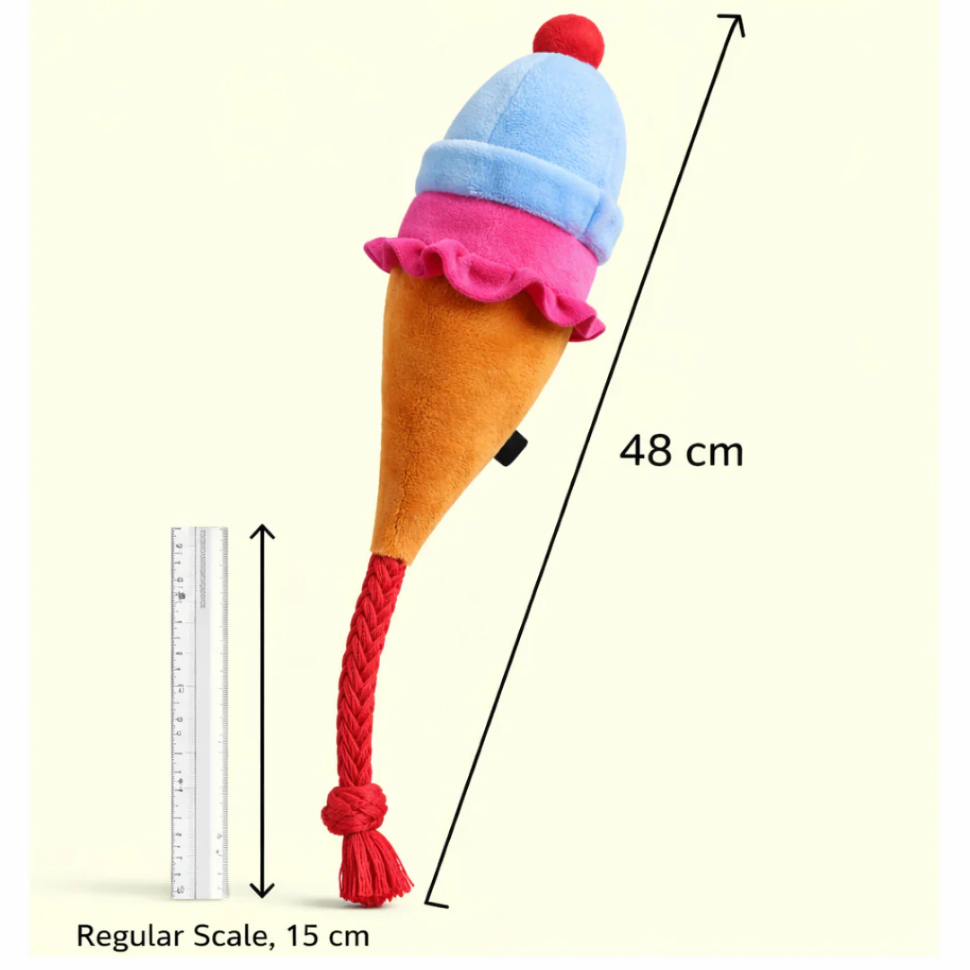Pawgy Pets Ice Cream Doggo Plush + Rope Toy - Image 7