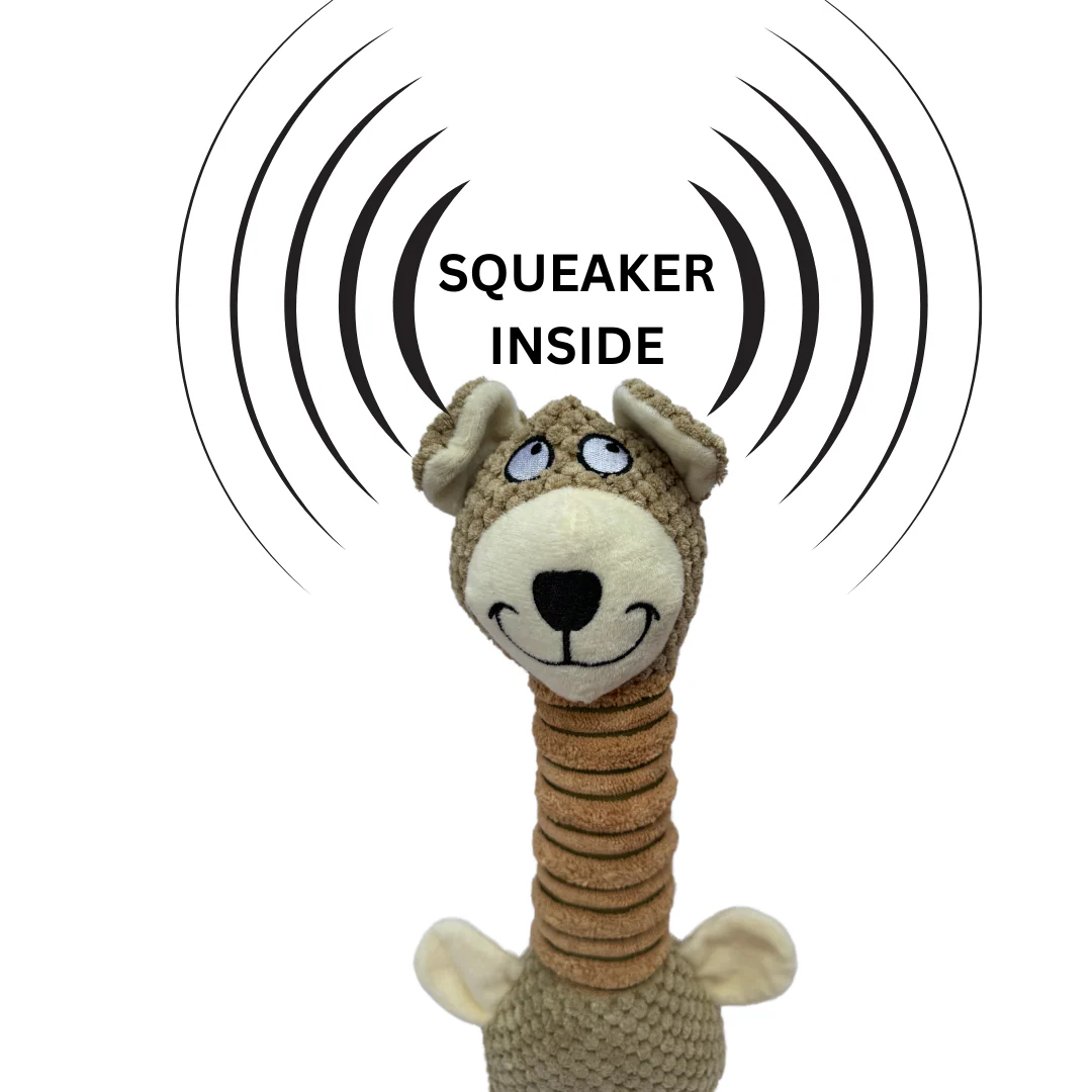 Pawgy Pets Long Neck Teddy Brown Dog Plush Toy - Image 4