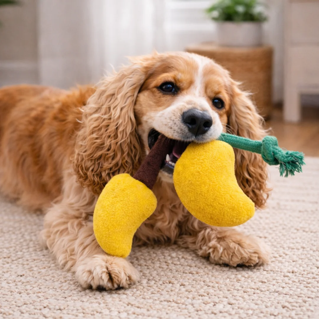 Pawgy Pets Mango Doggo Plush + Rope Toy - Image 3