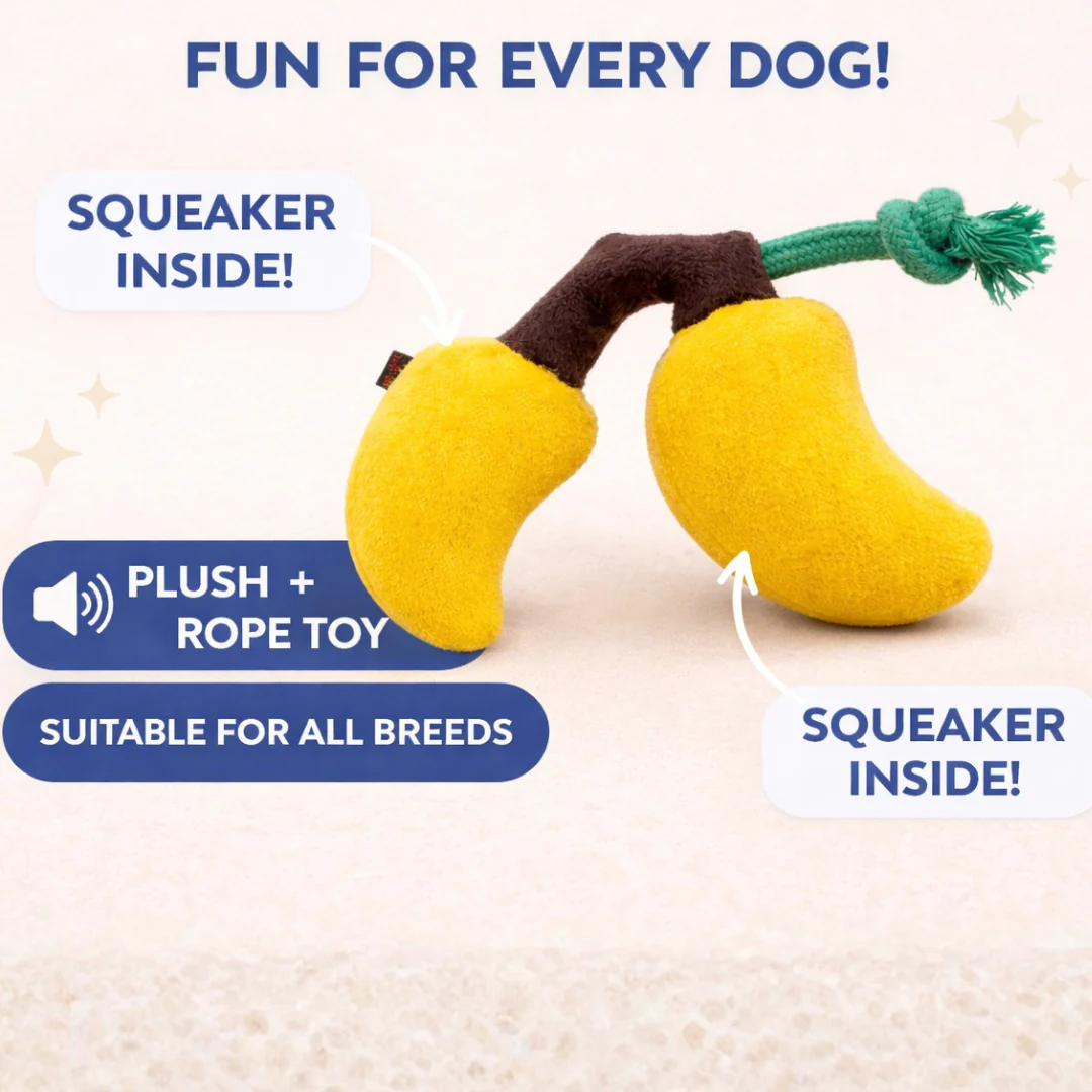 Pawgy Pets Mango Doggo Plush + Rope Toy - Image 6