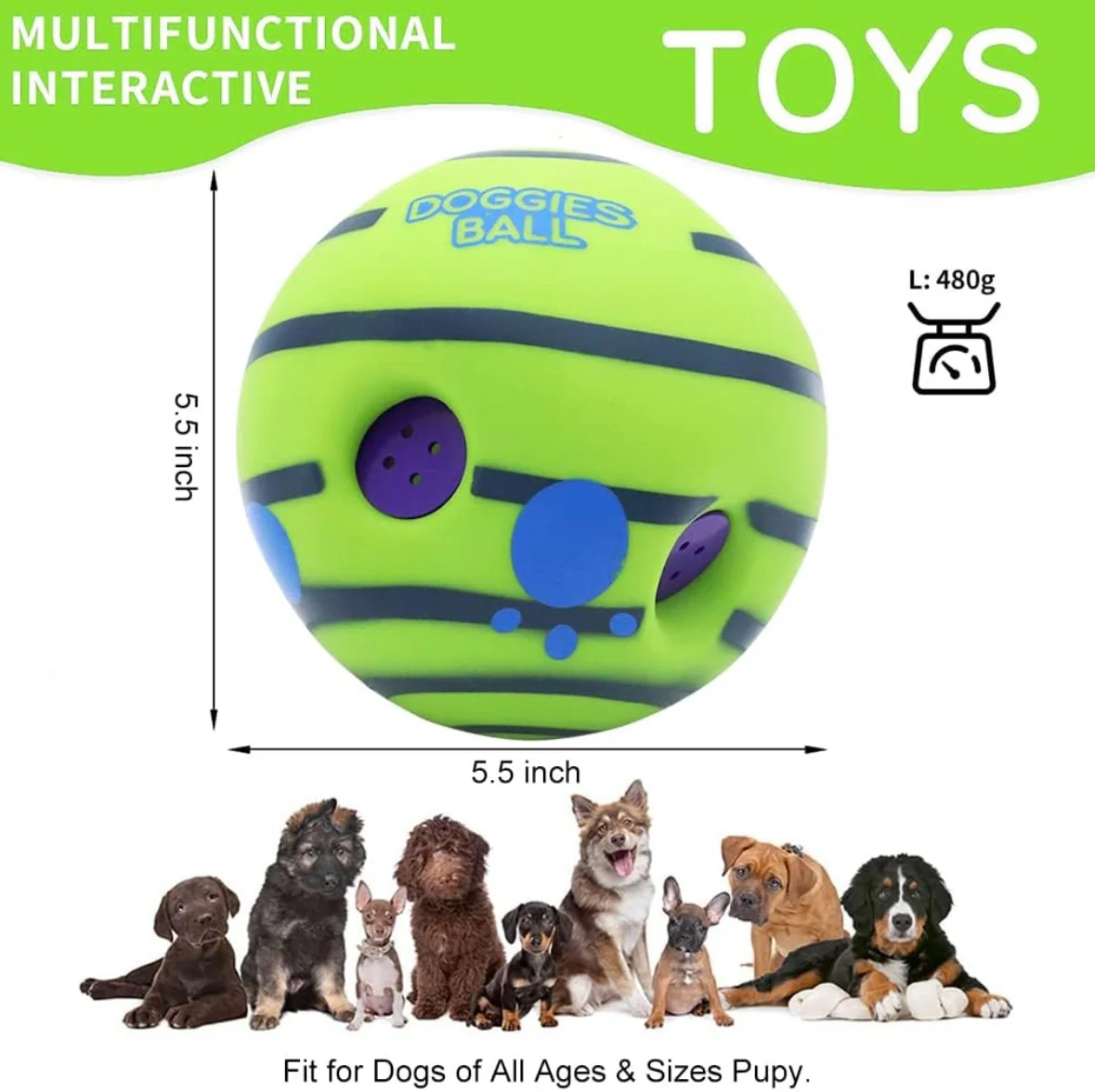 Pawgy Pets Sound Ball for Dogs - Image 5