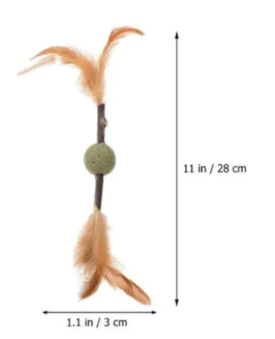 Pawgy Pets Sticks Catnip Toy-Interactive Chewing&Teething Toy For Indoor Cats-Suitable For Kittens&Aggressive Chewers Of All Feline Breeds. - Image 3