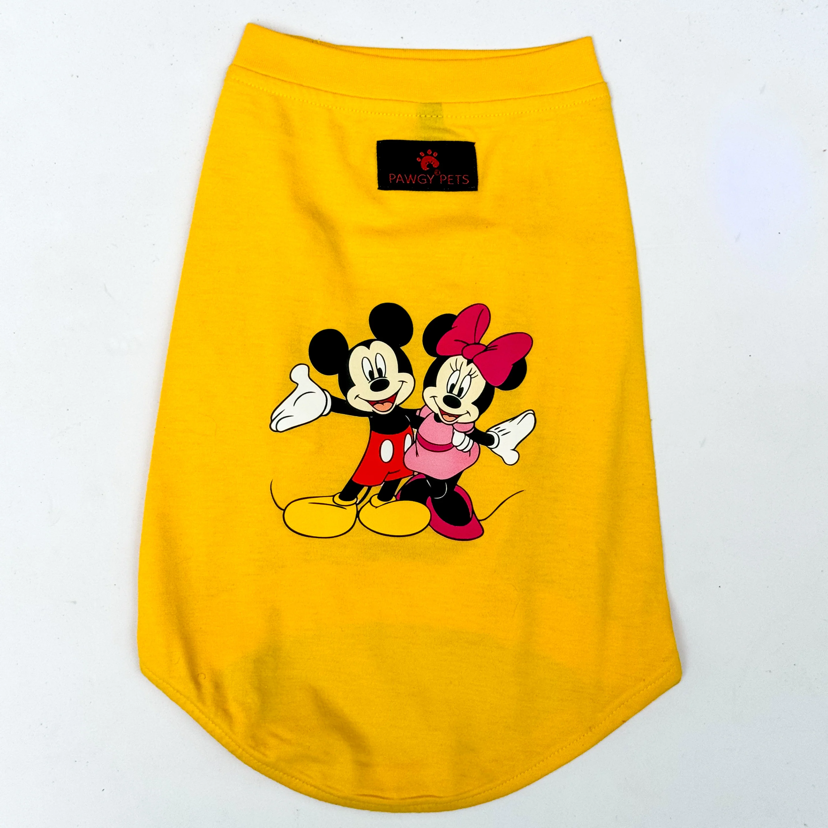 Pawgy Pets T-shirt Mickey Yellow for Dogs & Cats - Image 3