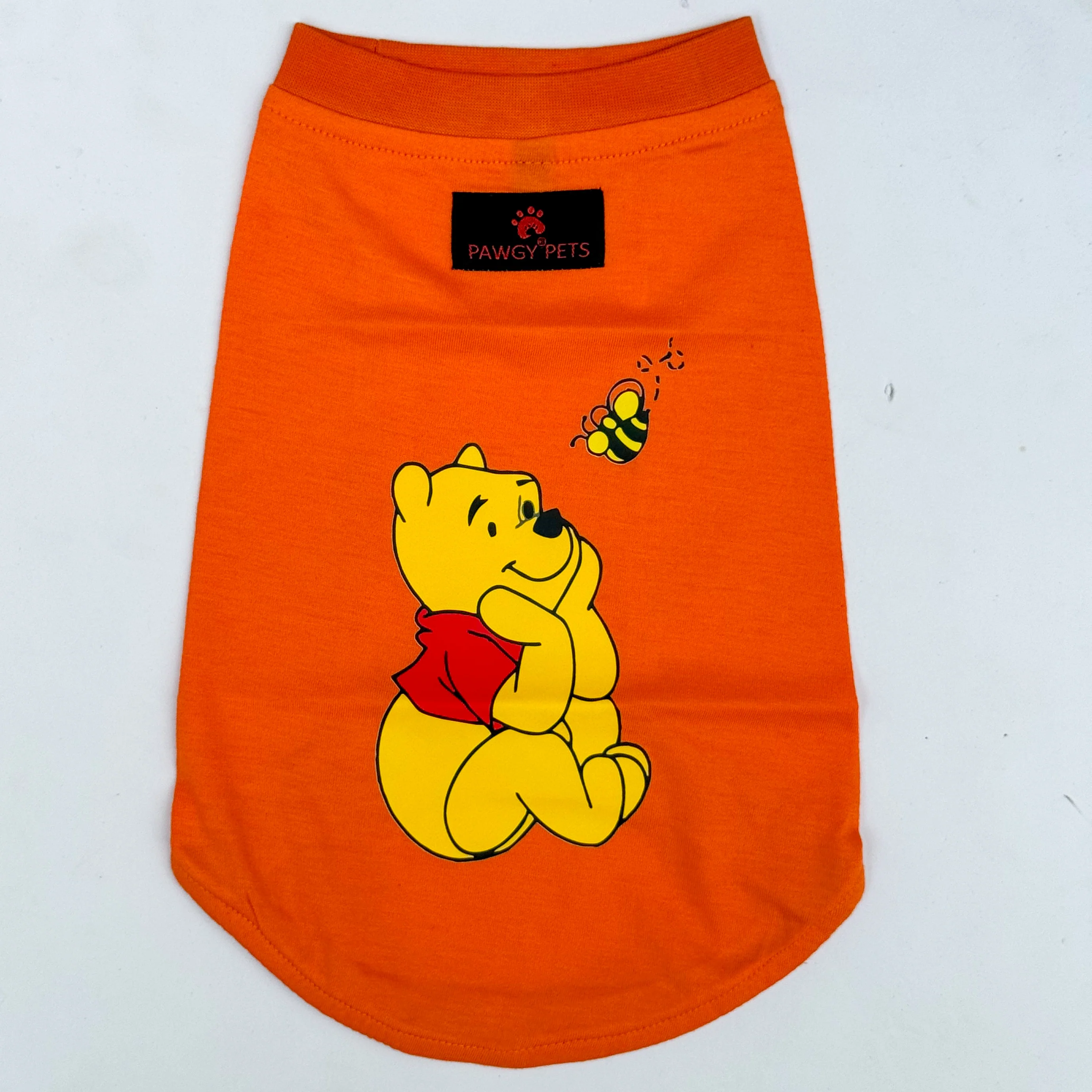 Pawgy Pets T-shirt Winne the Pooh Orange for Dogs & Cats - Image 3