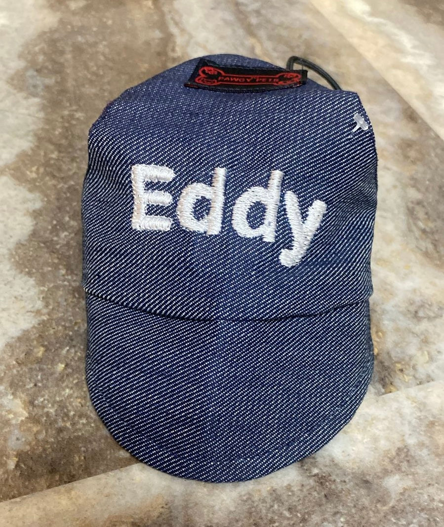 Pawgy Pets Personalised Dog Cap Denim for Dog & Cats - Image 4
