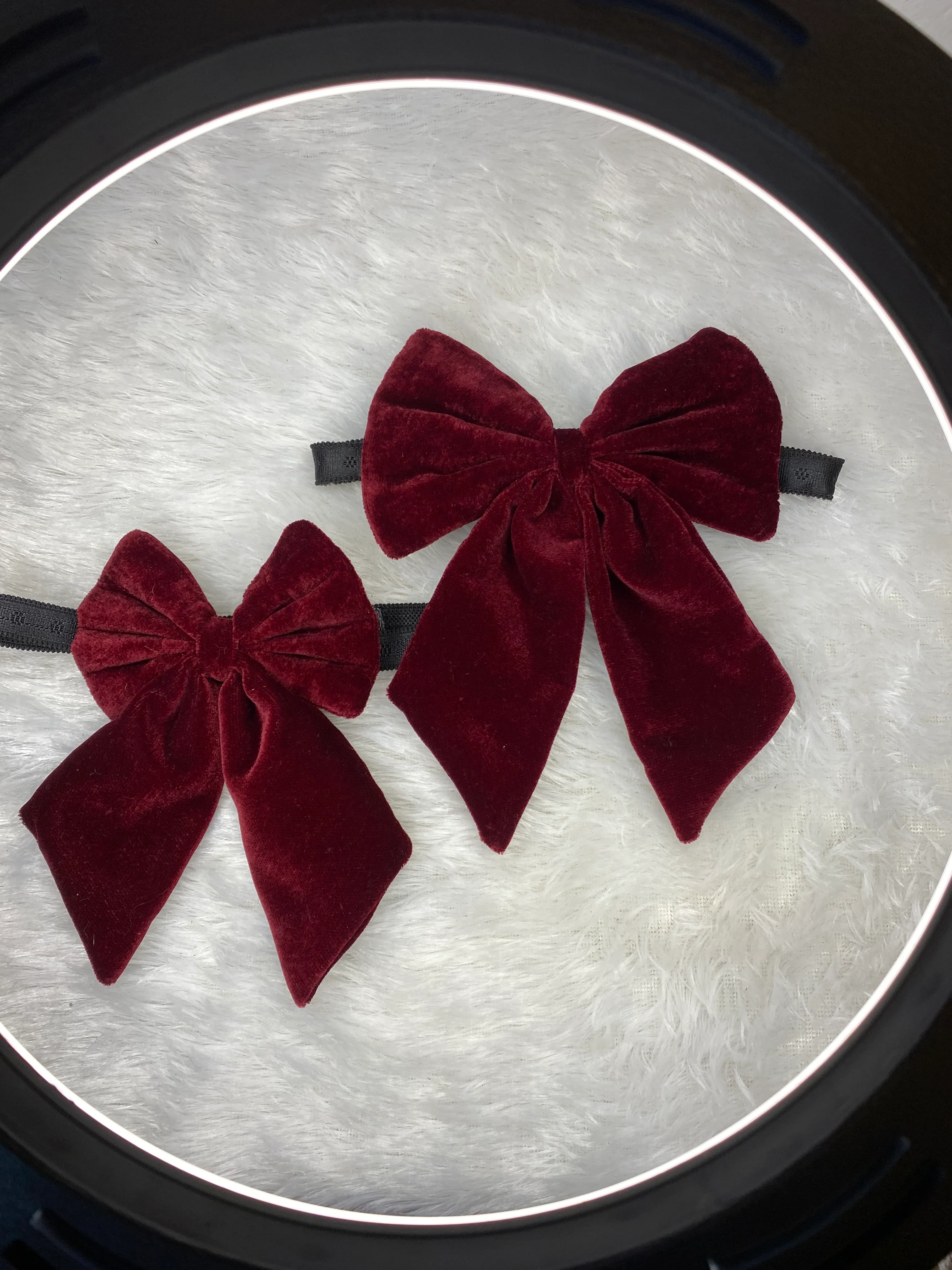 Pawgy Pets Pigtail Bowtie: Maroon for Dogs & Cats - Image 3