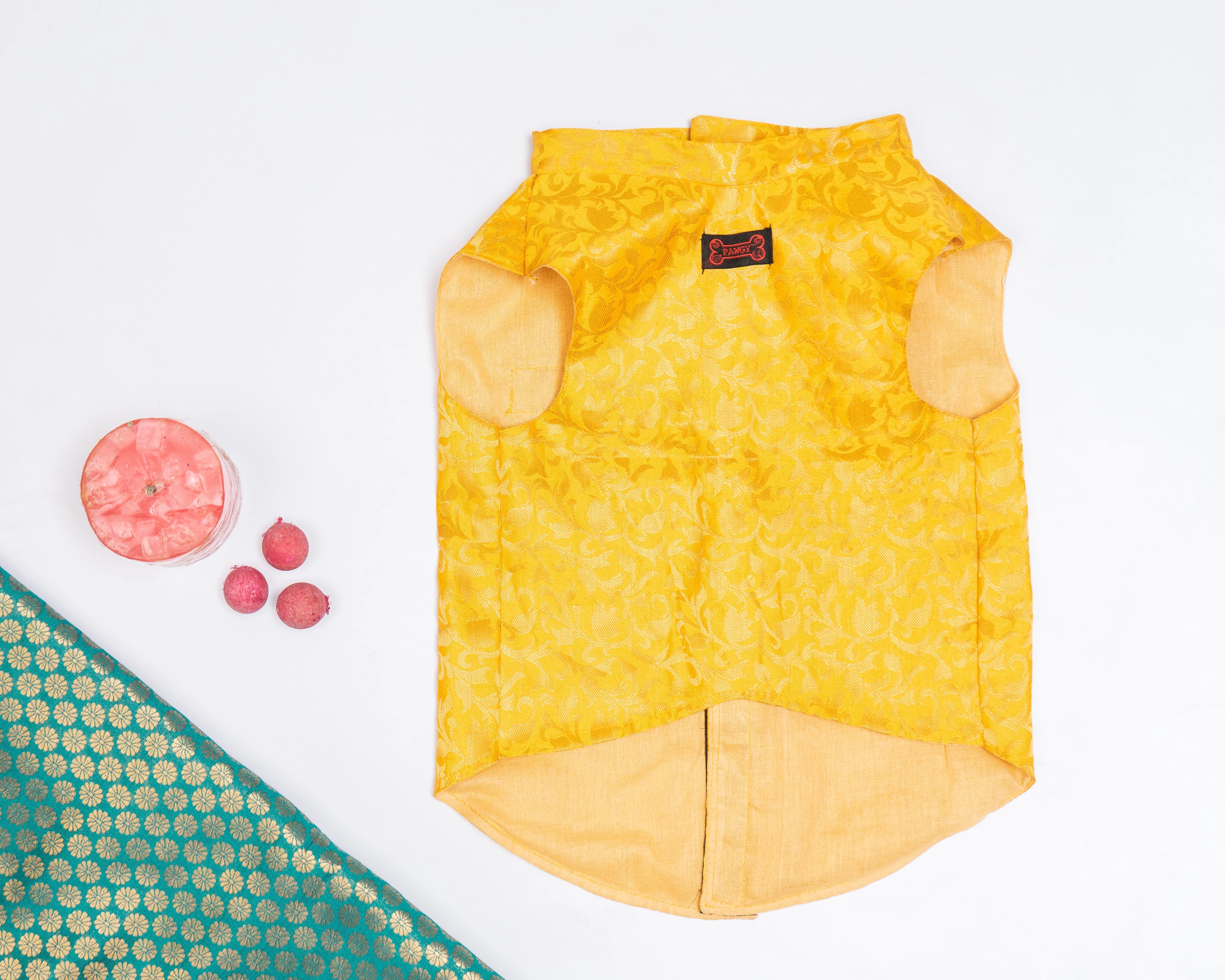 Pawgy Pets Sherwani Yellow for Dogs - Image 4